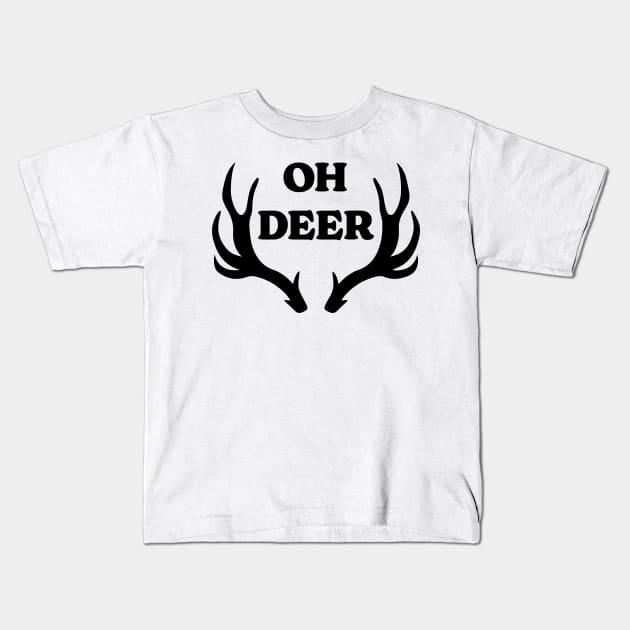 Oh Deer "Christmas Gift" Funny Kids T-Shirt by Emma